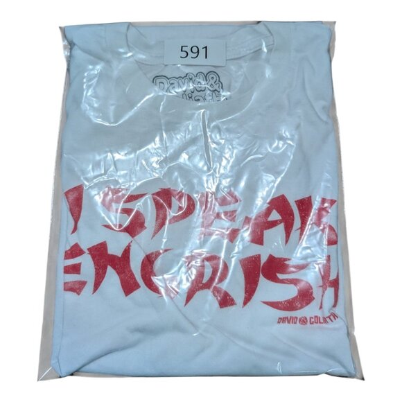 Vintage Y2K David & Goliath I Speak Engrish Size Large Asian Humor Obscure - Picture 7 of 7